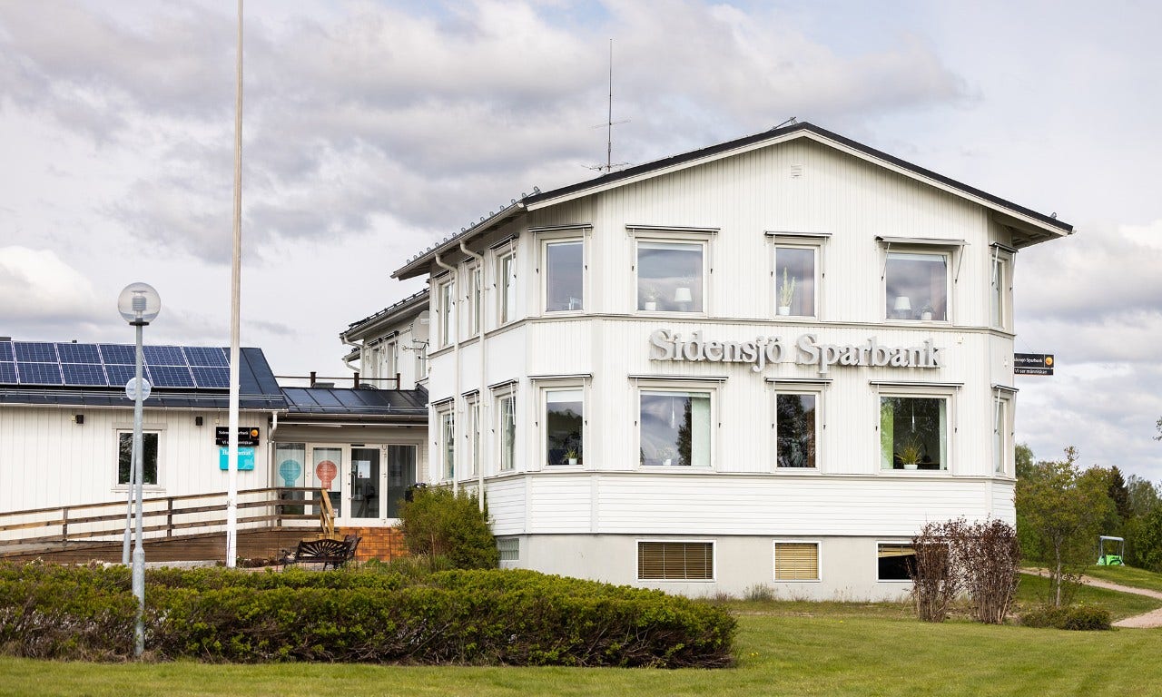 Bild på Sidensjö Sparbanks kontor