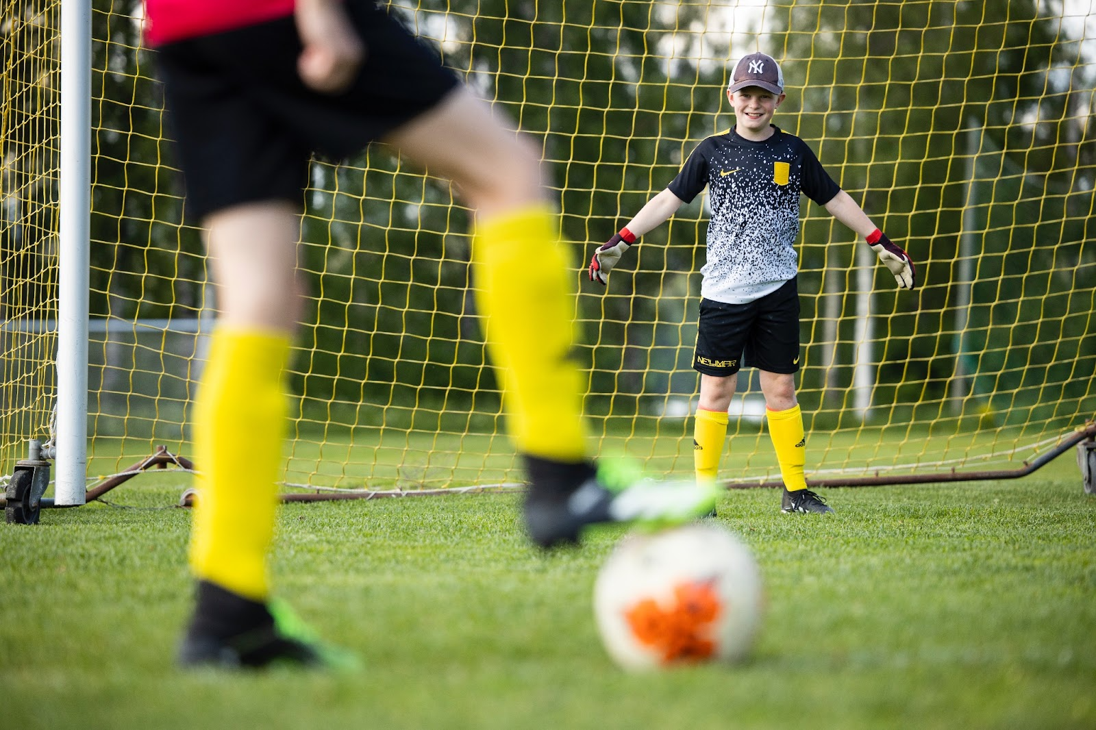Unga fotbollsspelare